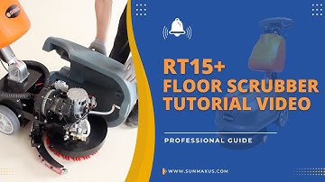 RT15+ 14" Walk-behind Floor Scrubber Tutorial - Lithium battery Installation