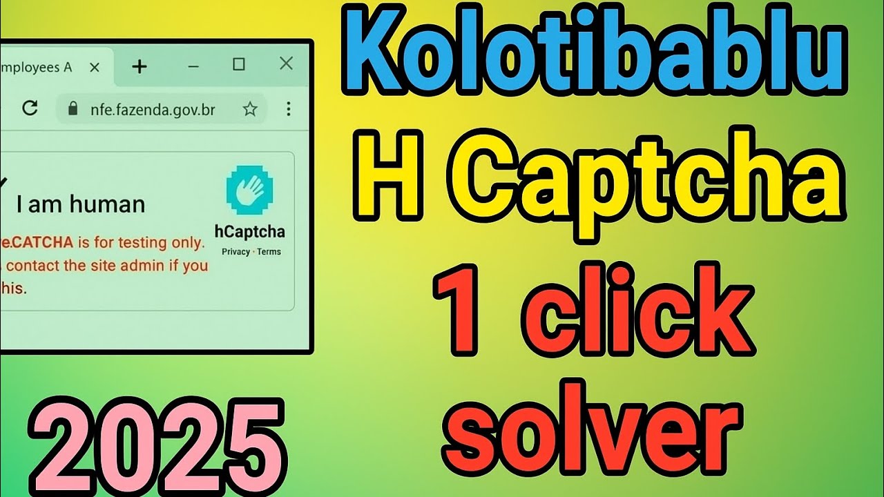 Kolotibablu H Captcha 1 Click solver, new update,  
