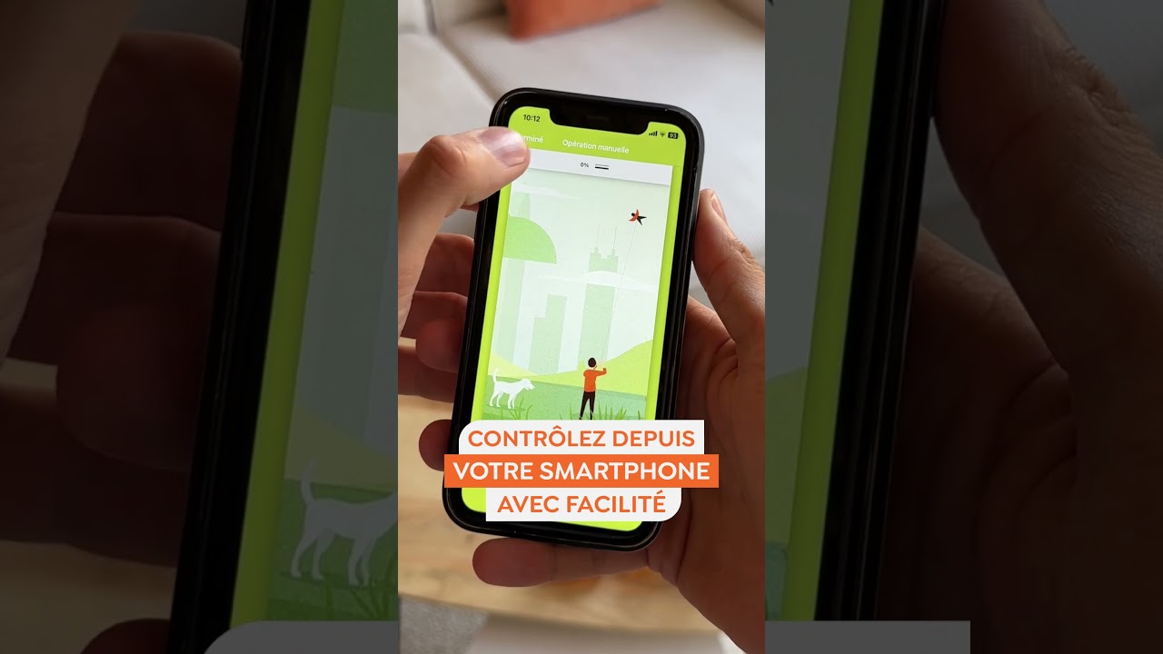 Store enrouleur motorisé sans fil : contrôlable depuis votre smartphone !