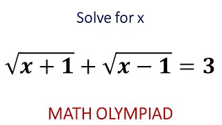 A Radical Equation | Math Olympiad Problem #maths