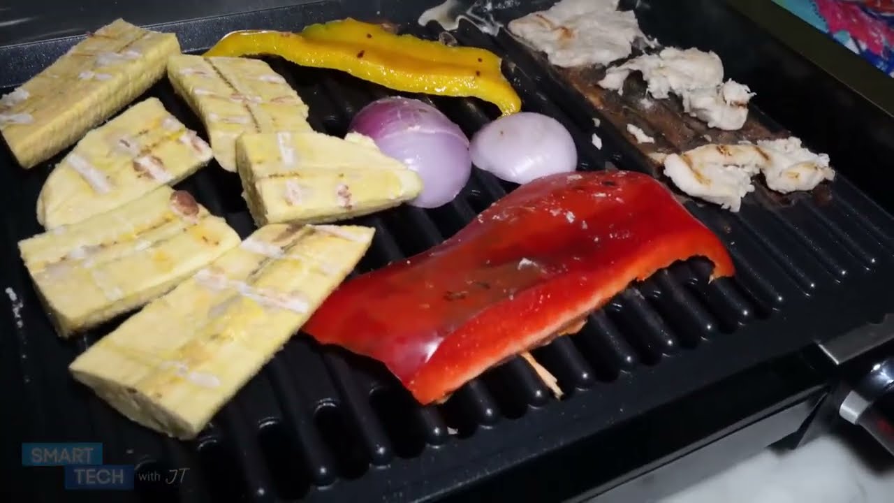 Hamilton Beach Electric Indoor Searing Grill with Viewing Window & Adjustable Temperature Control