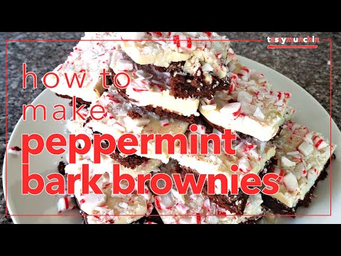 How to make Peppermint Bark Brownies