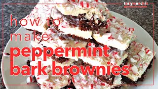 How to make Peppermint Bark Brownies