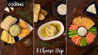 3 Cheese Dip | Creamy Spinach Dip | Camembert Cheese Dip | Blue Cheese Walnut Dip | European Cheese