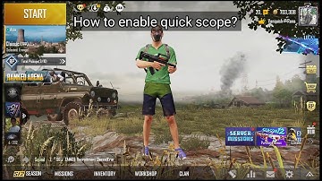 How to enable/on quick scope switch in pubg mobile?
