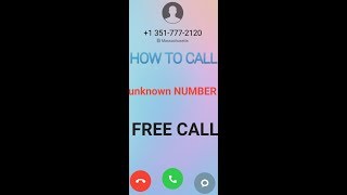 HOW TO CALL UNKNOWN NUMBER FREE IN BANJARA screenshot 5