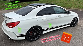 Install AMG Stickers Mercedes CLA ( AliExpress ) screenshot 4