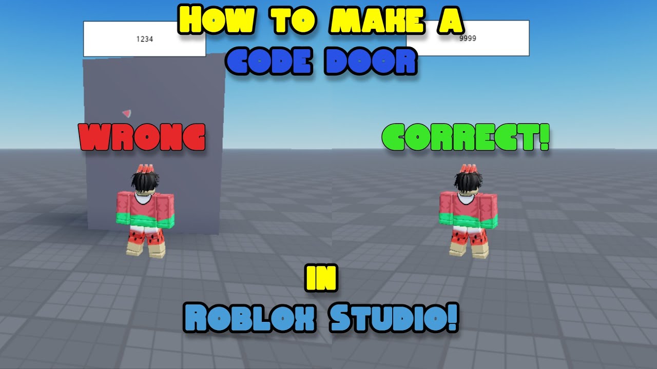 How To Make A Door In Roblox Studio - How to Make a Code Door in Roblox Studio! - YouTube