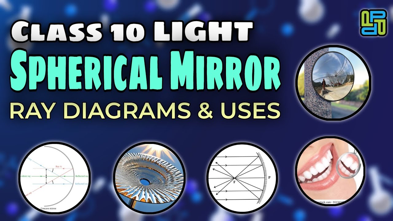 CLASS 10 LIGHT SPHERICAL MIRRORS RAY DIAGRAMS & USES - YouTube