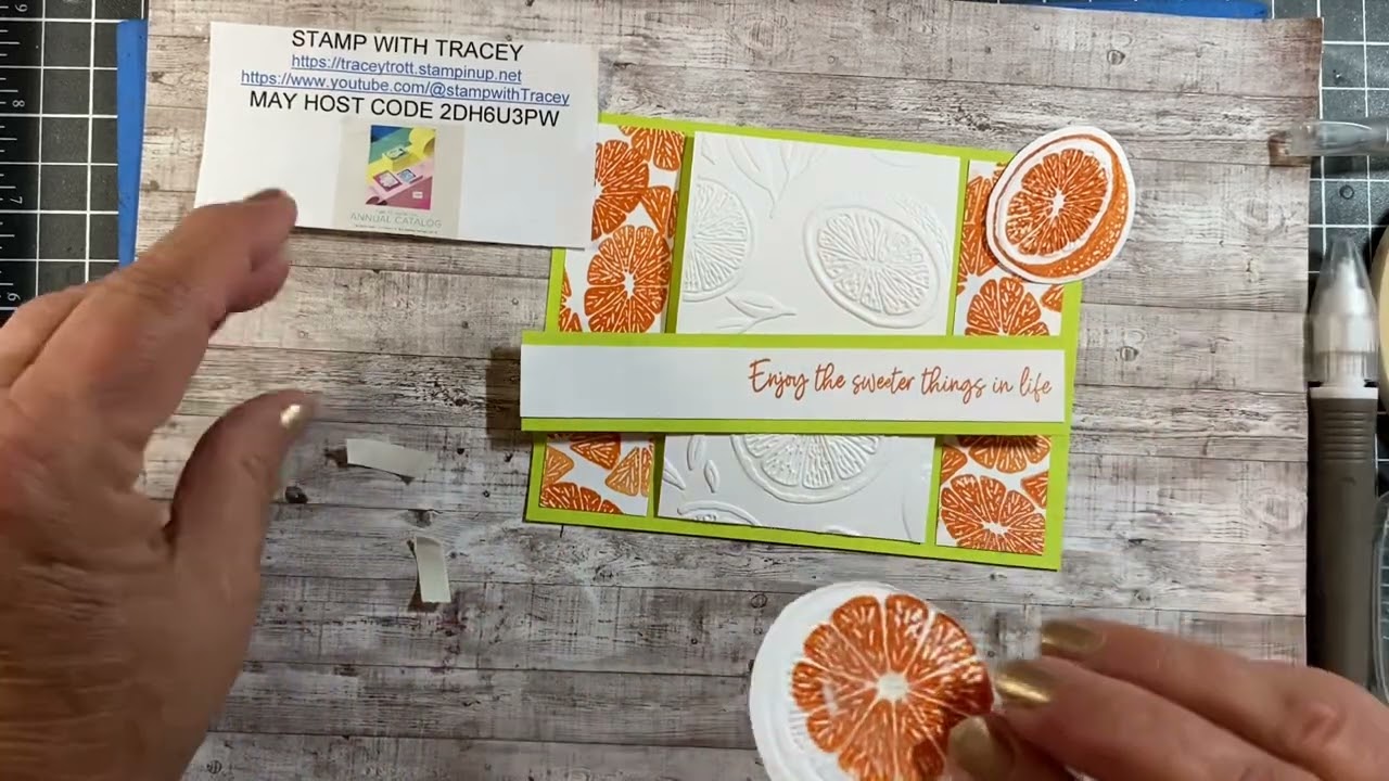 WOW WEDNESDAY-Both like \u0026 comment for a chance to win 2 cards from the video. Sweet Citrus Stamp set