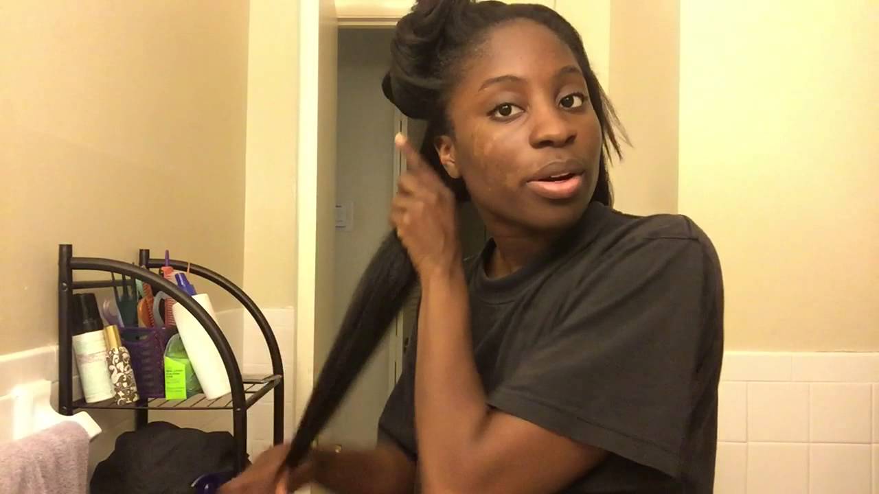 Moisturize And Sealing Relaxed Hair Youtube