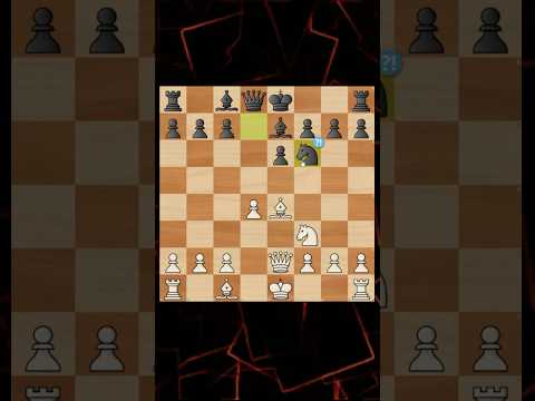 Опаснейнейшая ловушка во французской защите! #chess #жертва #шахматы