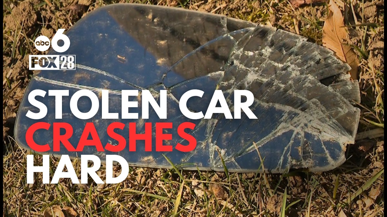 15-year-old steals car and crashes in local neighborhood - YouTube