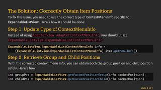 How to Delete an Item from ExpandableListView on Long Click Using ContextMenu