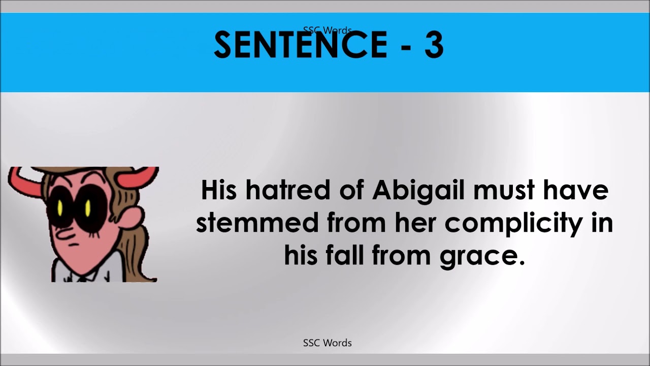 Fall From Grace Idiom 266 Meaning And Five Sentences Ssc Words Youtube