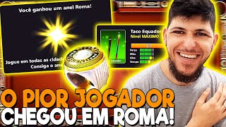 O PIOR JOGADOR DE ROMA CHEGOU! EM BUSCA DO 18ª ANEL DE ROMA COLISEU (8 BALL POOL) screenshot 1