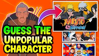 Guess The Famous Anime By Unpopular Character | Guess Anime Character Quiz screenshot 5