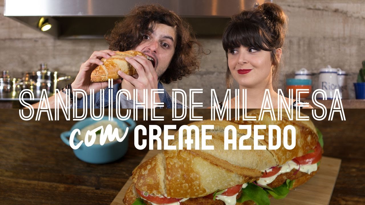 Sanduíche de Milanesa com Creme Azedo | PRATO DO DIA