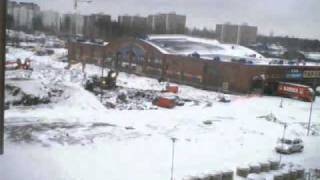 Time-lapse video of the construction of the Duo shopping center in Hervanta.