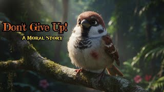 Never Give Up! 🐦 | The Brave Sparrow Story That Will Inspire You | English Moral Story 