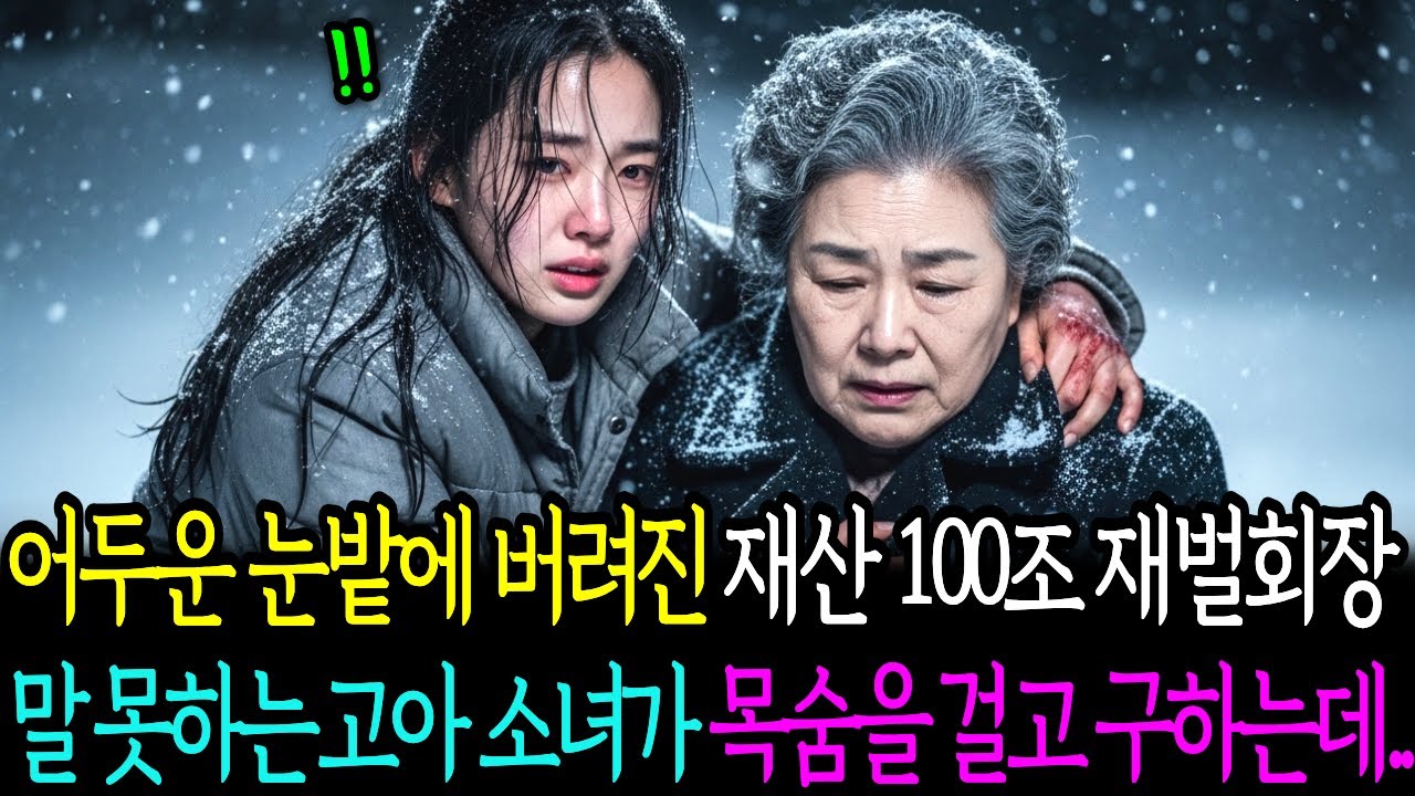 어두운 눈밭에 버려진 재산 100조의 재벌회장을 말 못하는 고아 소녀가 목숨을 걸고 구하는데.. | 노후사연 | 감동사연 | 사연라디오 | 오디오북