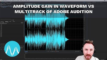 Amplitude Gain in Waveform vs Multitrack of Adobe Audition