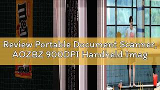 Review Portable Document Scanner, AOZBZ 900DPI Handheld Image Scanner, Scanning Wand,A4 Colour Photo