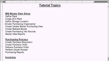 SAP Create Purchasing Organization