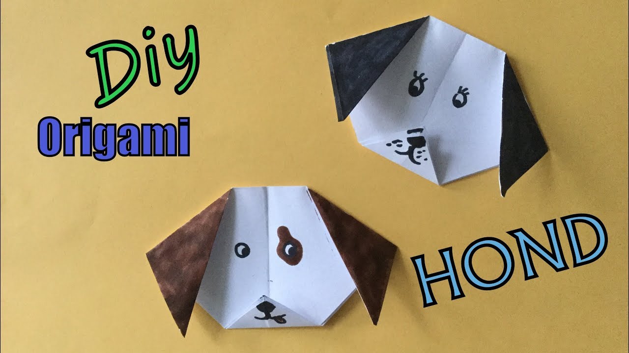 ♥︎ DOG, 1 SHEET (!) ♥︎ HOW TO A PAPER DOG ♥︎ EASY DOG ORIGAMI - YouTube