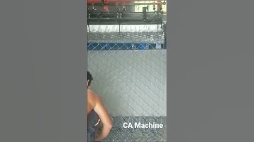 Semi automatic single wire chain link fence machine