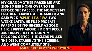 My Grandmother Deeded Me Her Family Home—My Brother Filed the Probate Papers Secretly… I Pulled t...