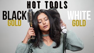 Hot Tools One Step Blowout - Black Gold vs White Gold