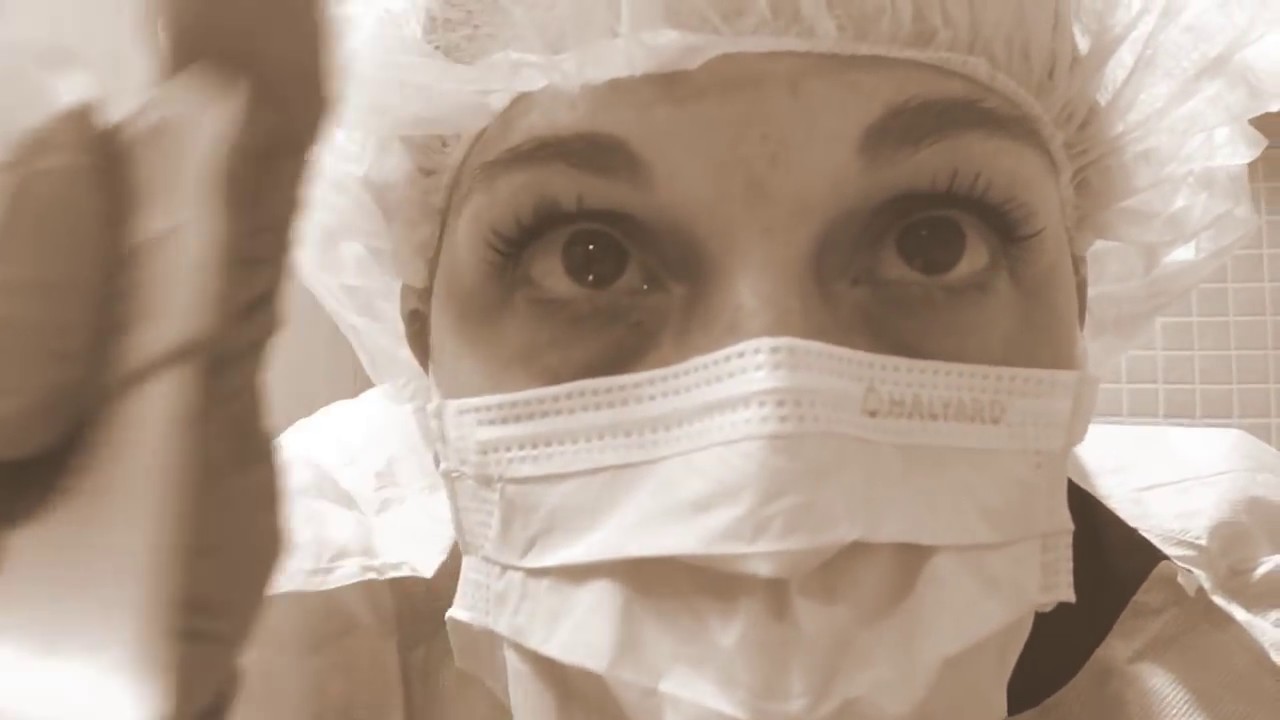 ASMR HOSPITAL lice removal hair combing spraying liquid gloves YouTube