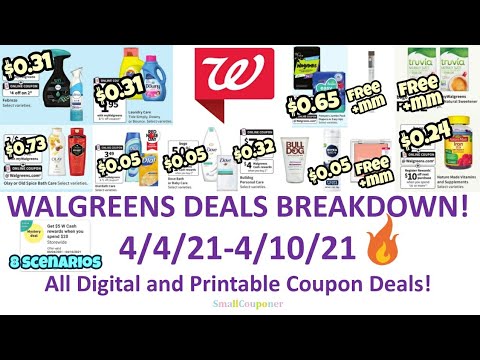 Walgreens Deals Breakdown 4/4/21-4/10/21! Freebies! All Digital and Printable Coupon Deals!