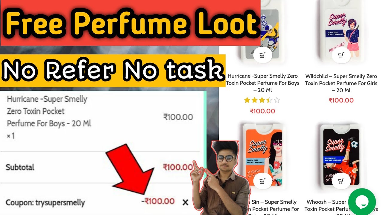 Super smelly perfume Free!! Free perfume sample in india ||Free perfume LOOT