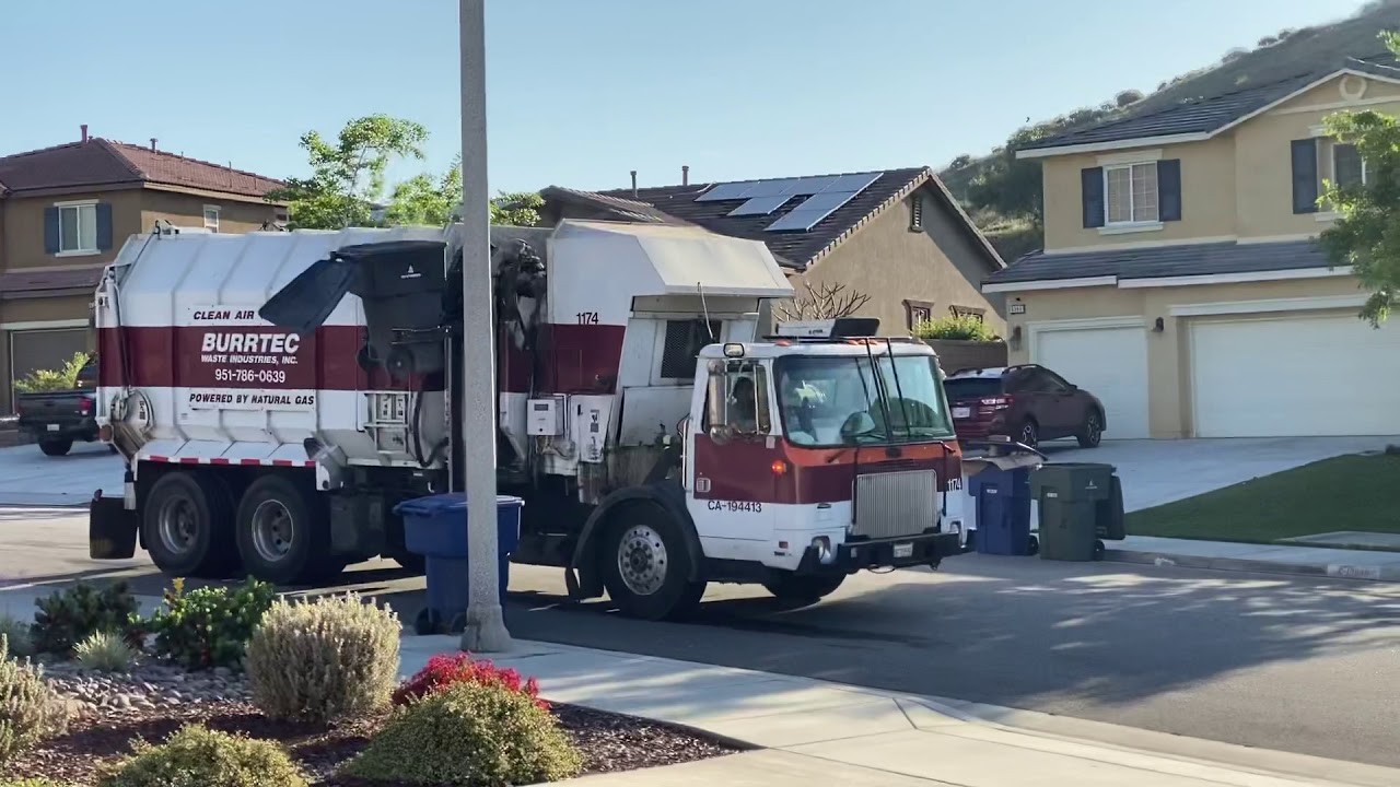 Trash truck came late this week YouTube
