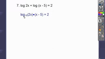 Solving Exponential and Log Equations - Section 7.6