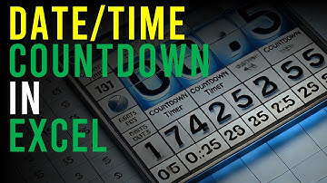 Create A Date & Time Countdown in Excel