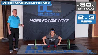 Deficit Power Clean using DC Blocks w/ barbell