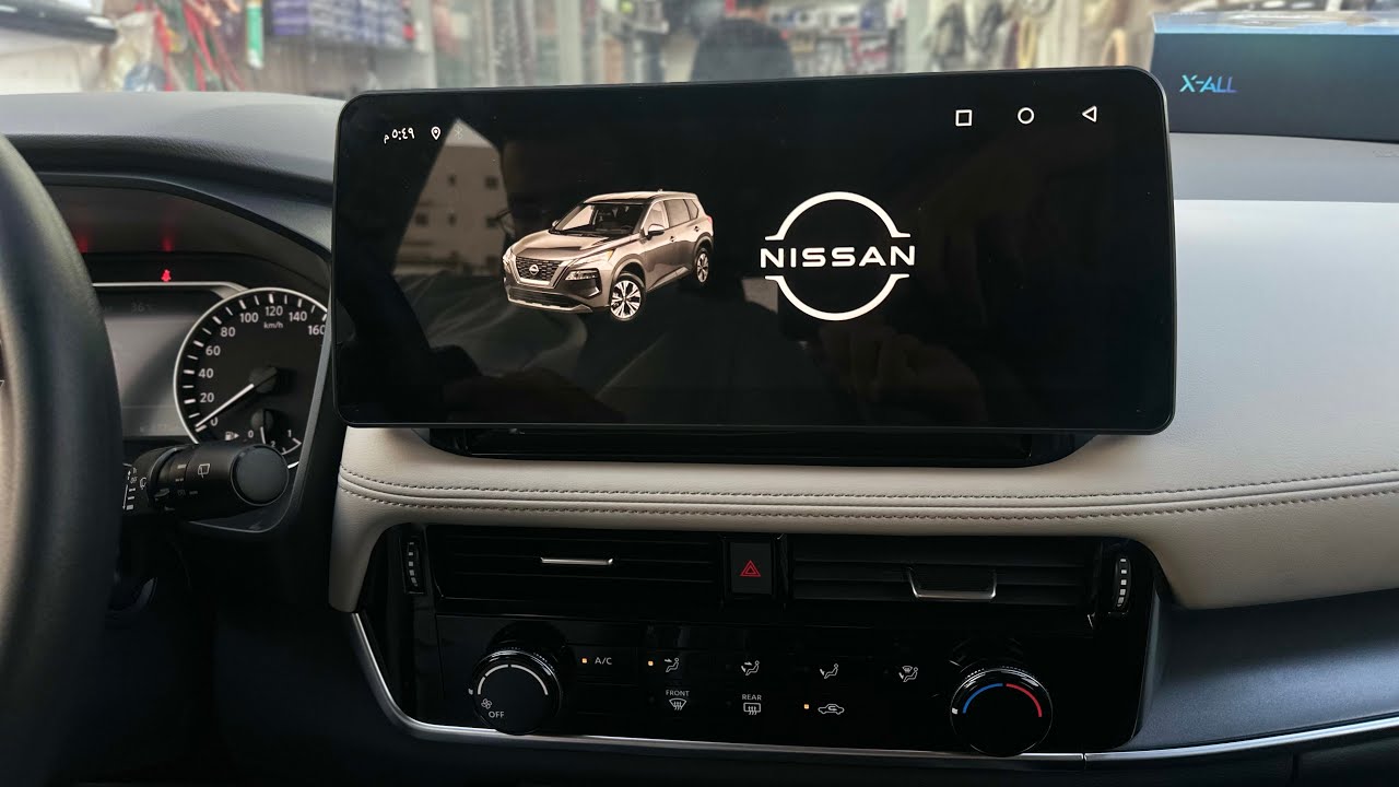اجمل شاشه نيسان اكستريل مديل 2024 مع كيمره خلفي وداشكام 