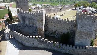 An aerial view of the castle at Montemor-o-Velho