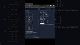 Python Dice Simulator: Roll the Dice with Awesome ASCII Art Graphics #shorts Wealth