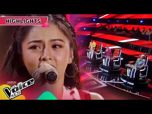 Kim Chiu tries to get the Coaches to spin their red chairs | The Voice Kids Philippines 2023 class=