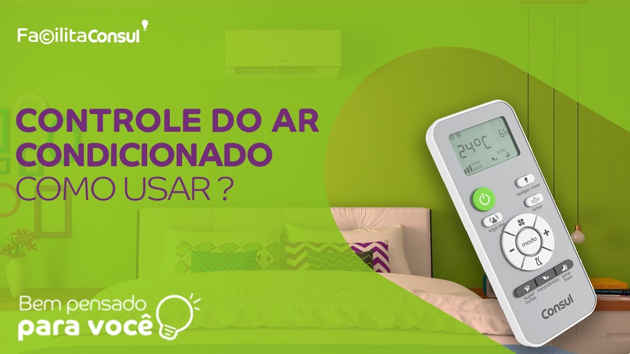 Como Usar Controle Ar-Condicionado Split