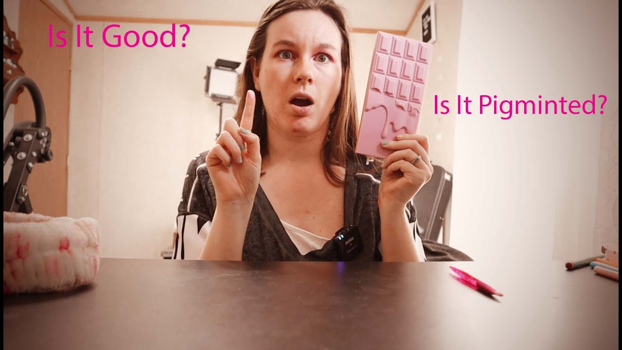 Strawberry Cheesecake I Heart Revolution palette try on/review