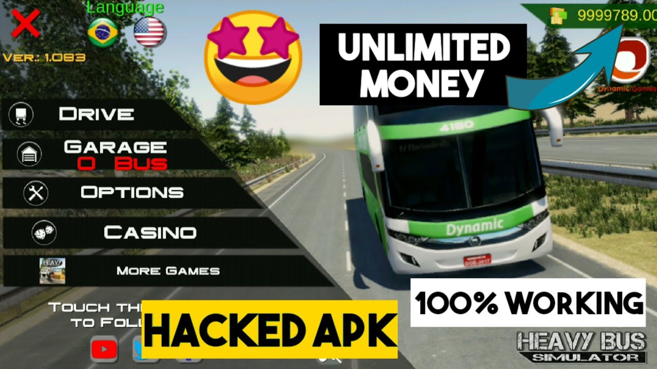 HEAVY BUS SIMULATOR DINHEIRO INFINITO (APK MOD) JOGO DE ÔNIBUS ☆ ESQUILO  CLASH 