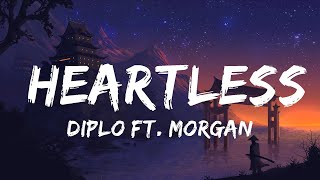 Diplo ft. Morgan Wallen - Heartless (Lyrics) | Lyrics Video (Official)