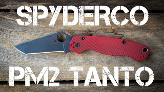 Spyderco PM2 Tanto Review and Comparison w/ Original PM2!!