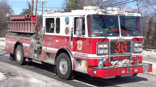 Baltimore City Fire Department Engine 36, Engine 47 & Battalion Chief 6 Responding
