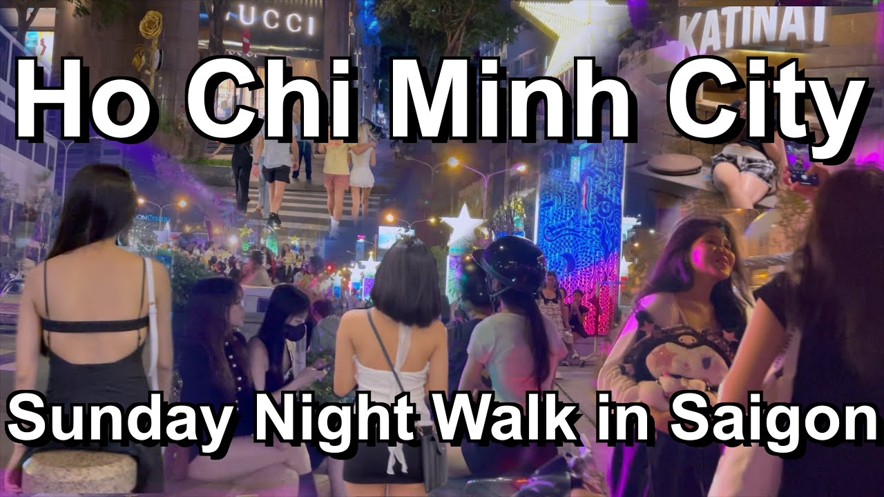 Night walk in District 1, explore Ho Chi Minh City 🇻🇳 Vietnam Nightlife